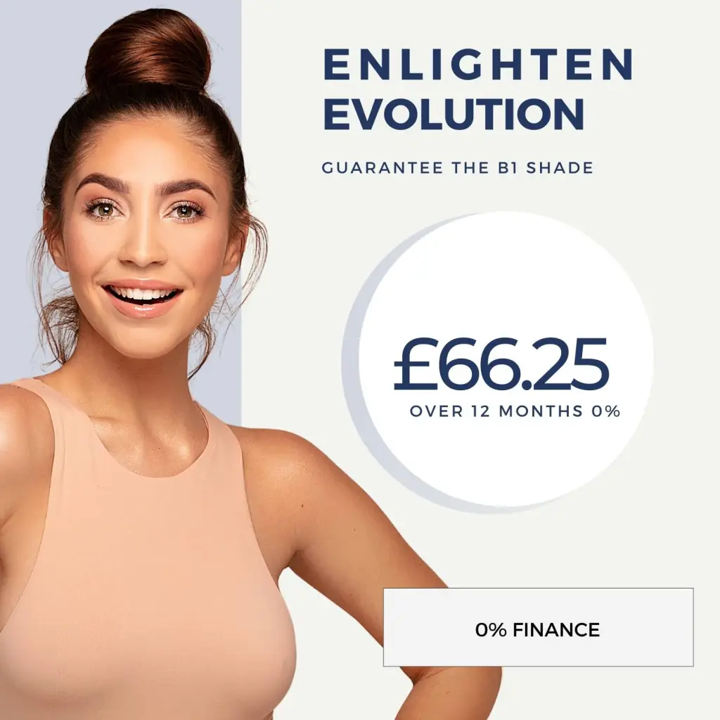 Branqueamento Enlighten Evolution: preços e opções de tratamento na Maida Smiles, Londres