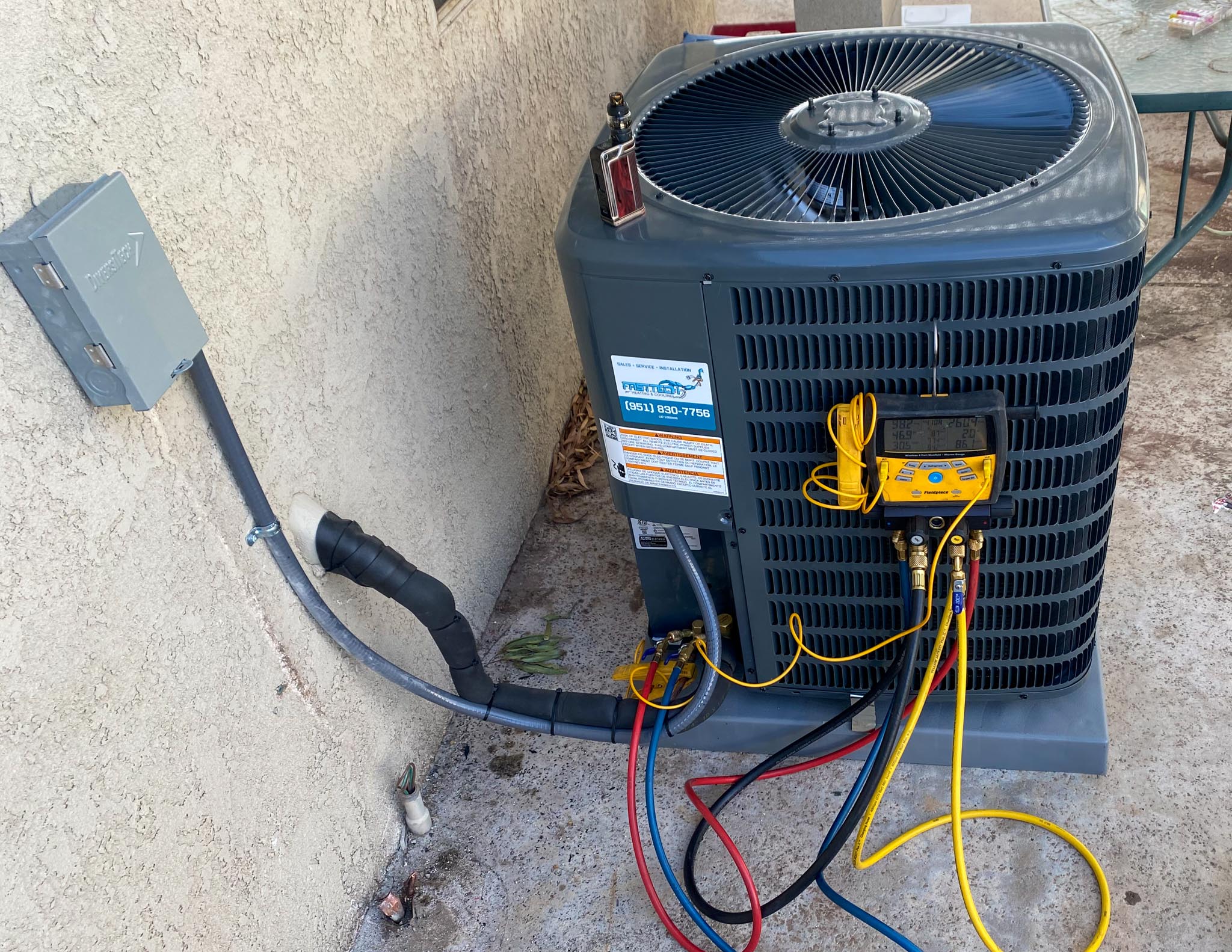 testing air conditioning unit