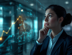 [background image] image of futuristic technology (for a data analytics and business intelligence)