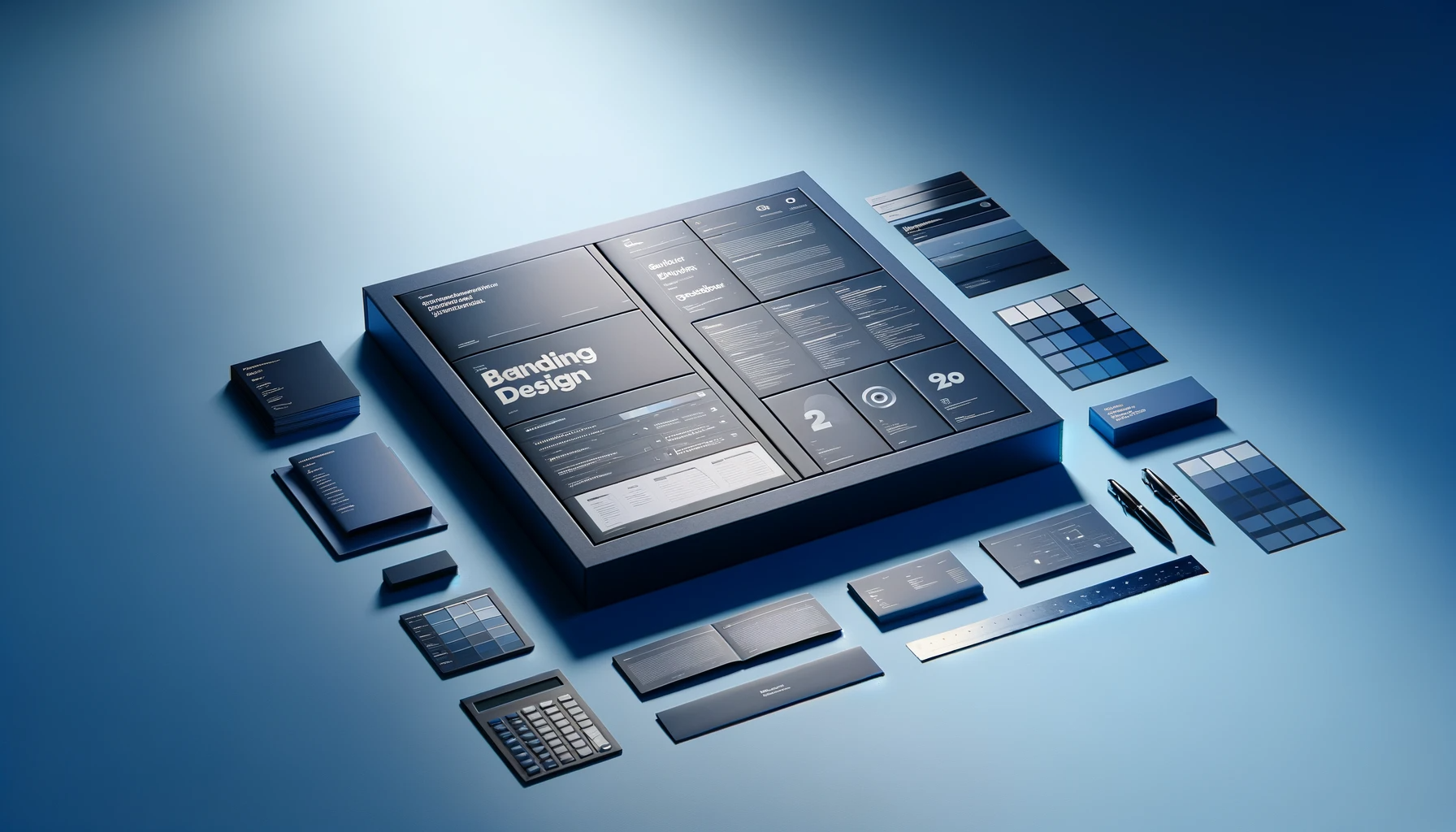 an image of a branding design toolkit to represent branding design
