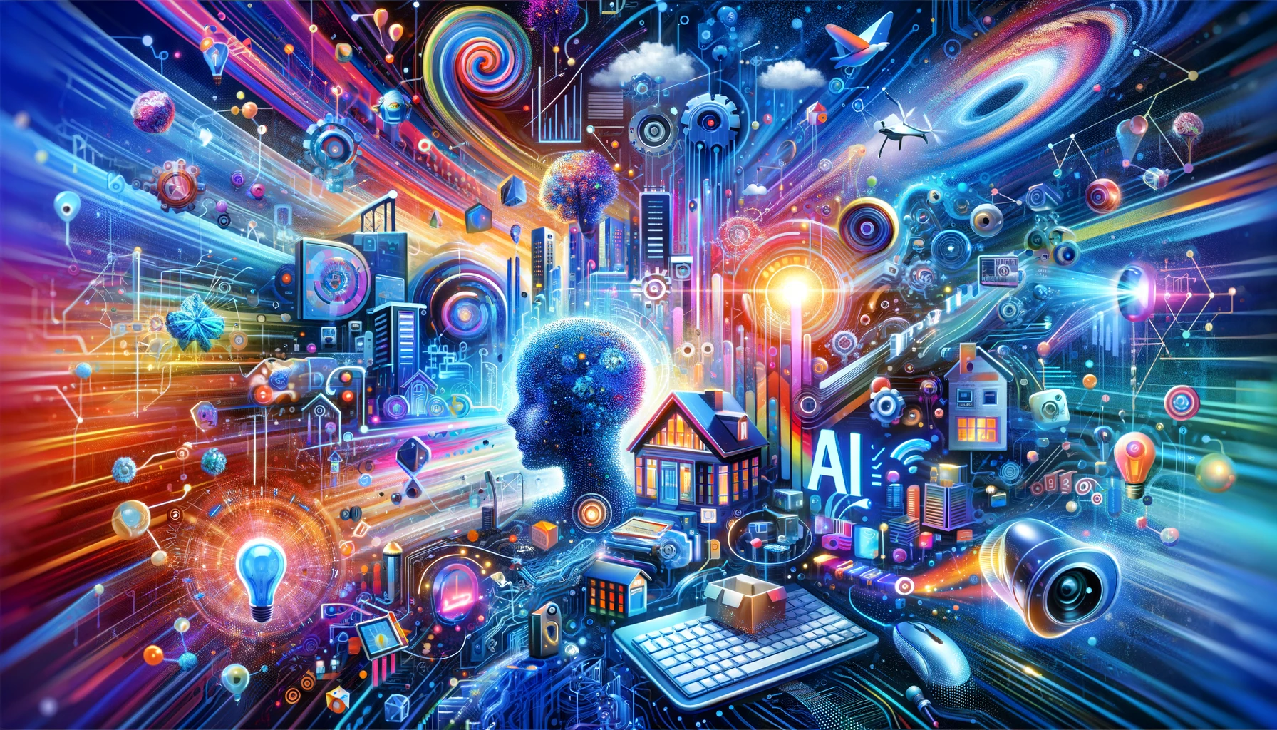 Futuristic Visualization of the Top 7 AI Tools in Real Estate