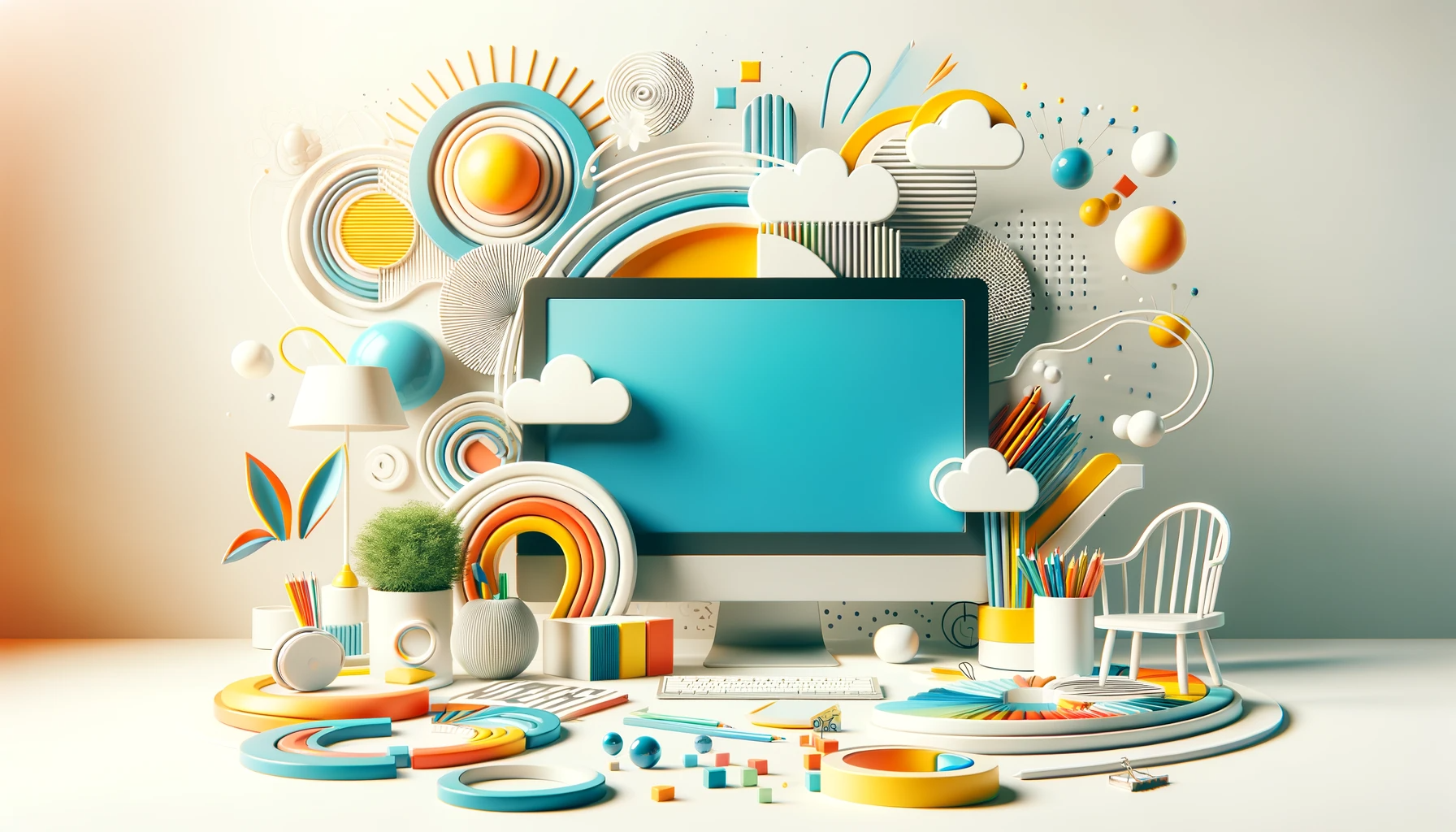 Illustration of Elegant Workspace Embodying 'Why Choose Simple Modern Website Design? 5 Key Reasons