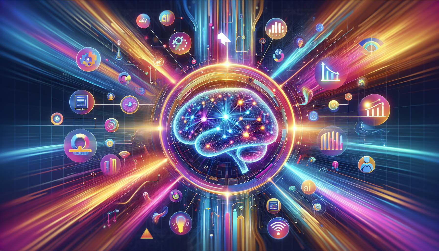 an image of AI-driven marketing innovation representing Review: 8 Driving Factors for AI Marketing Choice
