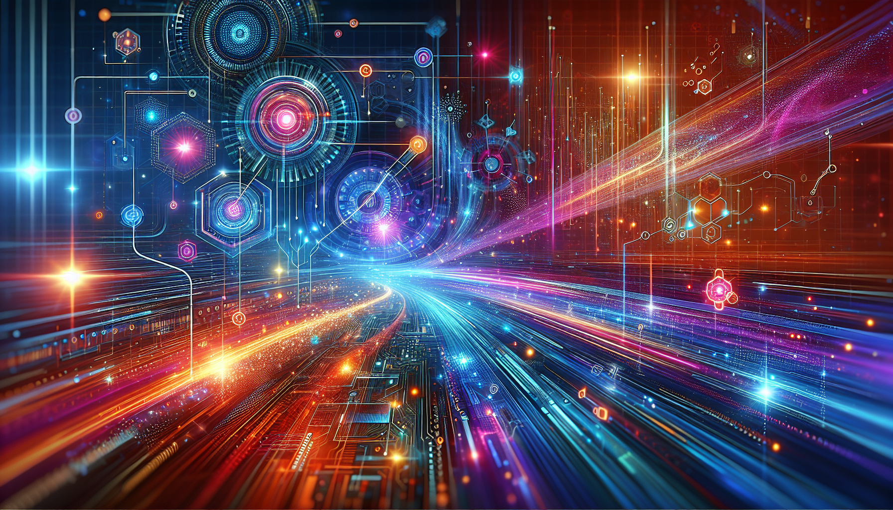 an image of AI lead generation as a transformative force in business strategy representing efficiency, precision, scalability, and AI as a strategic partner for growth and success, with technology-inspired elements like data streams, digital networks, and abstract AI intelligence in a color palette of #689fb0, #9ec5d1, #6972ad, #474f91, and #fff, conveying connectivity and intelligence with an optimistic and forward-looking tone