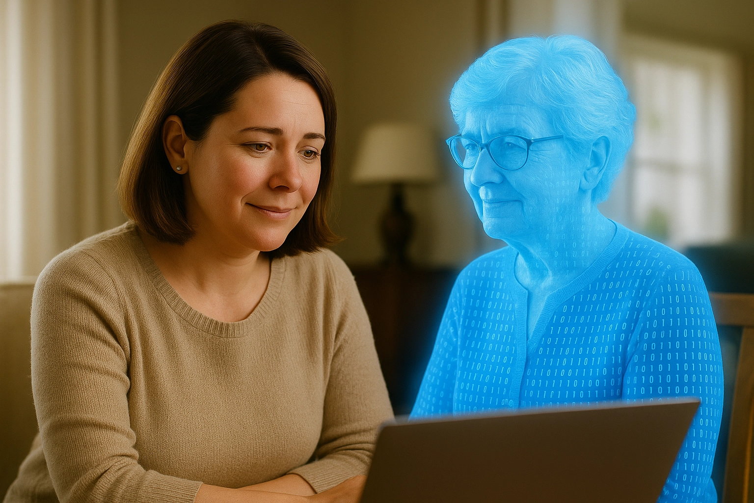 image of hands on an appointment booking on a tablet