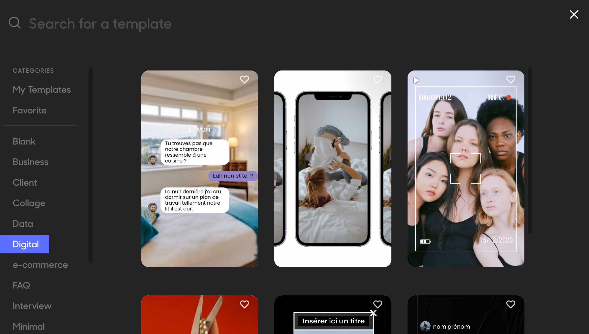 Galerie de modèles prêts à l'emploi pour créer de jolies web stories