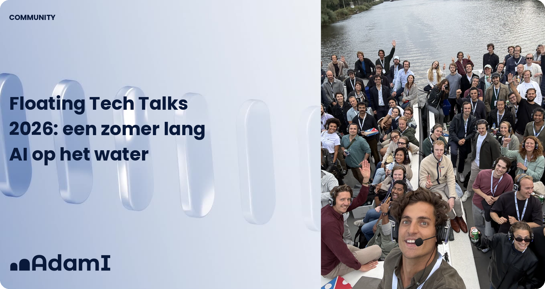 Floating Tech Talks 2026 op de Amsterdamse grachten