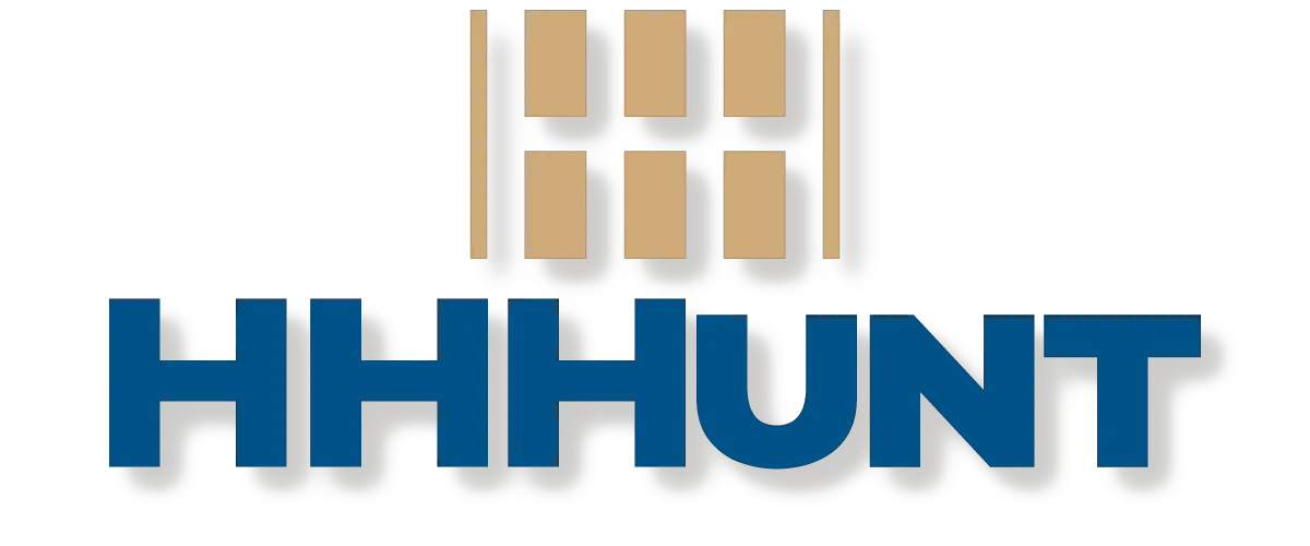 HHHunt Logo - Blue and Gold Large