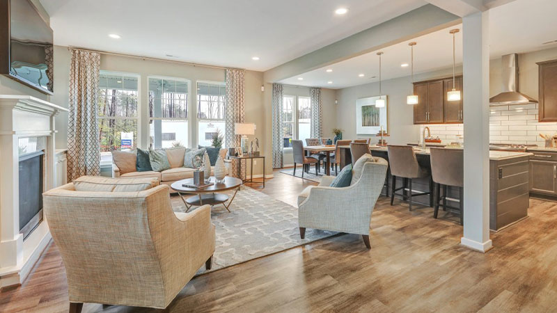 townhome with large open floor plan