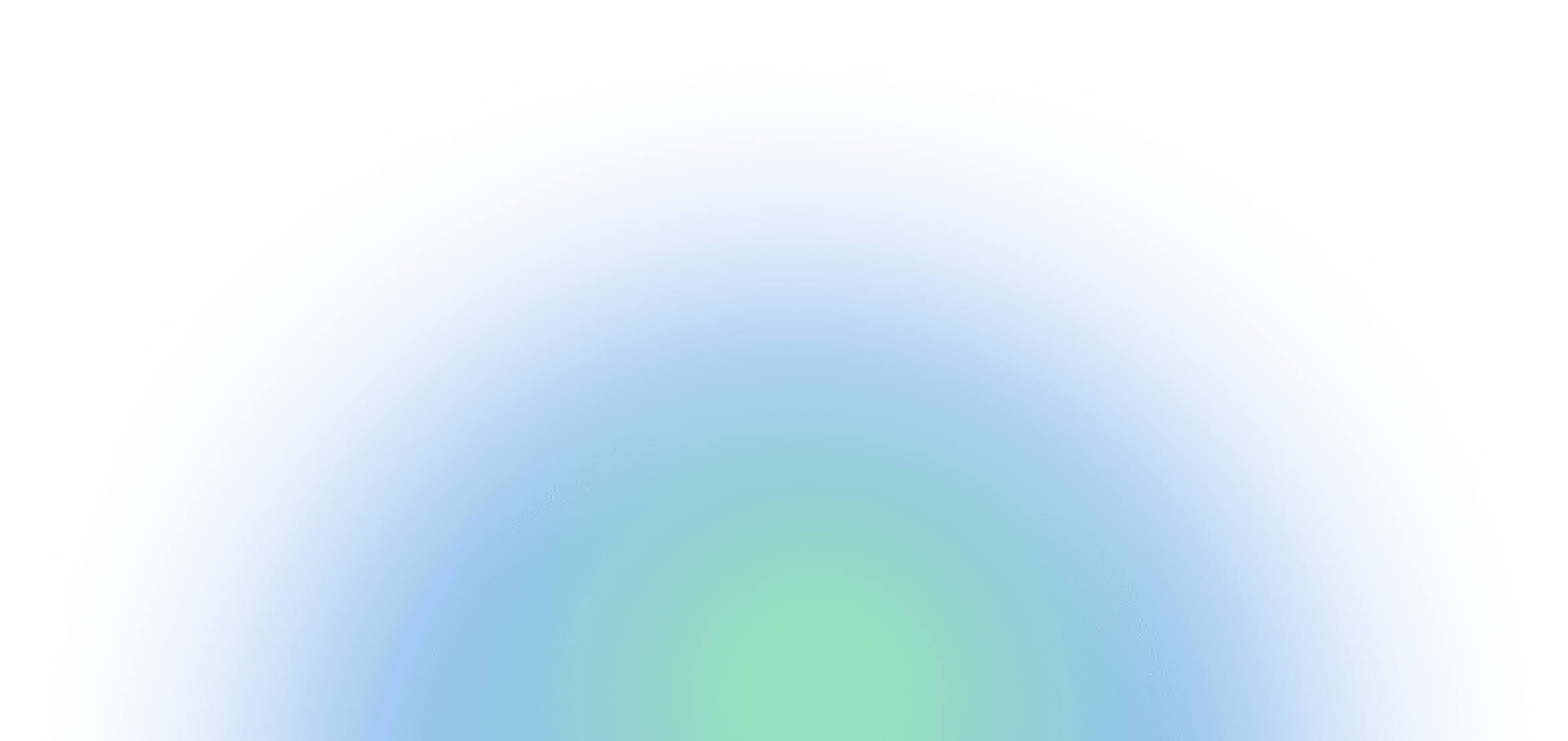 Soft pastel blue and green gradient background, blurry and smooth