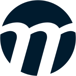 Moment Energy's deep blue logo symbol.