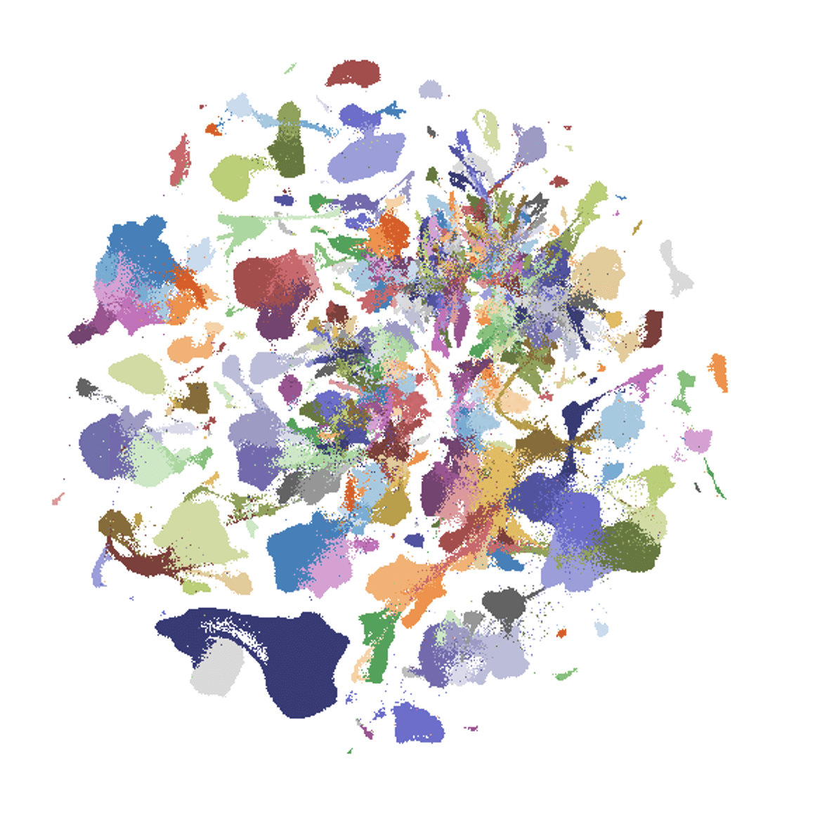 UMAP whole mouse brain consensus taxonomy subclass