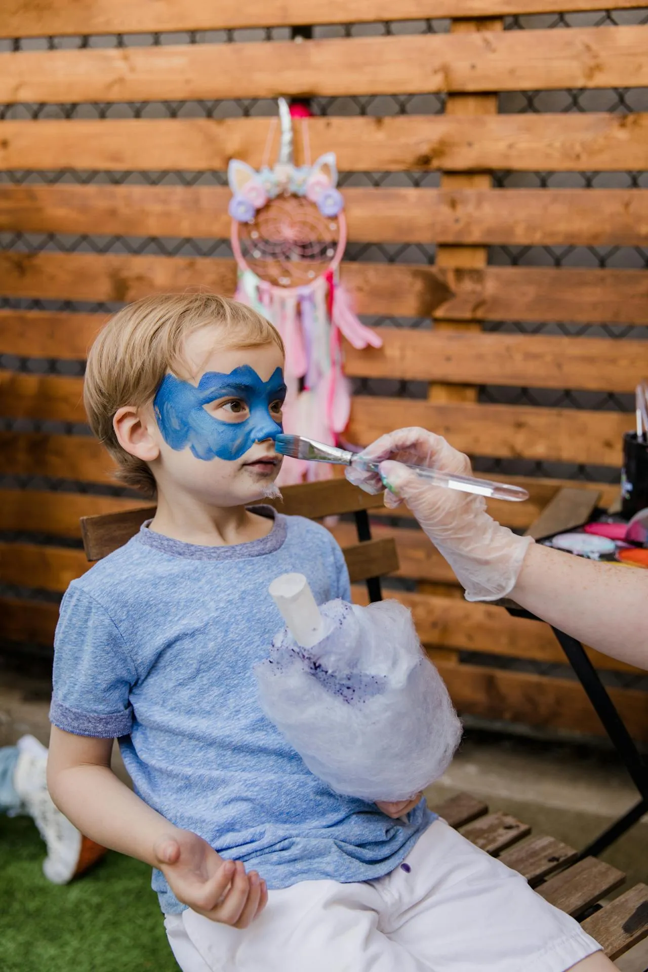 Face painting for kids. TOgether Under One Roof is a family friendly home show event for the northshore region.
