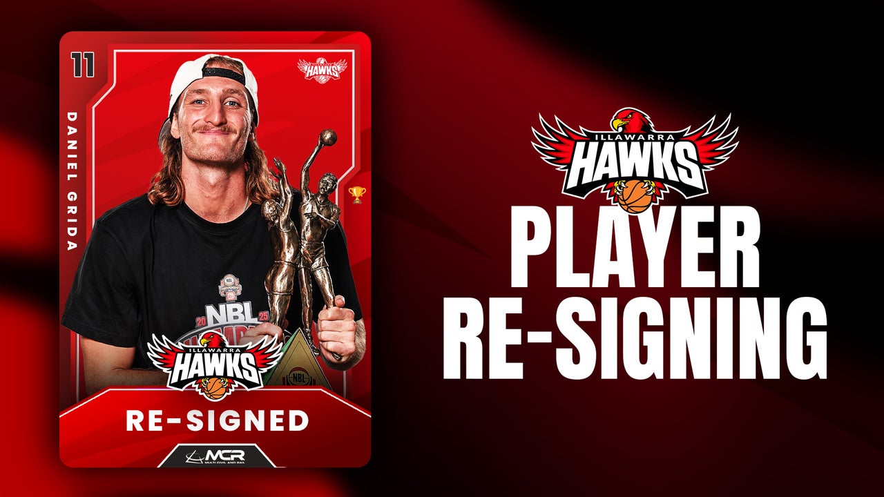 Illawarra Hawks are excited to announce the re-signing of Dan Grida on two-year deal.