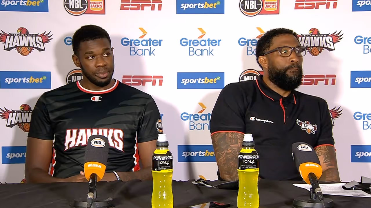 Justin Tatum & Darius Days speak to the media after a close loss to the SEM Phoenix on NYE