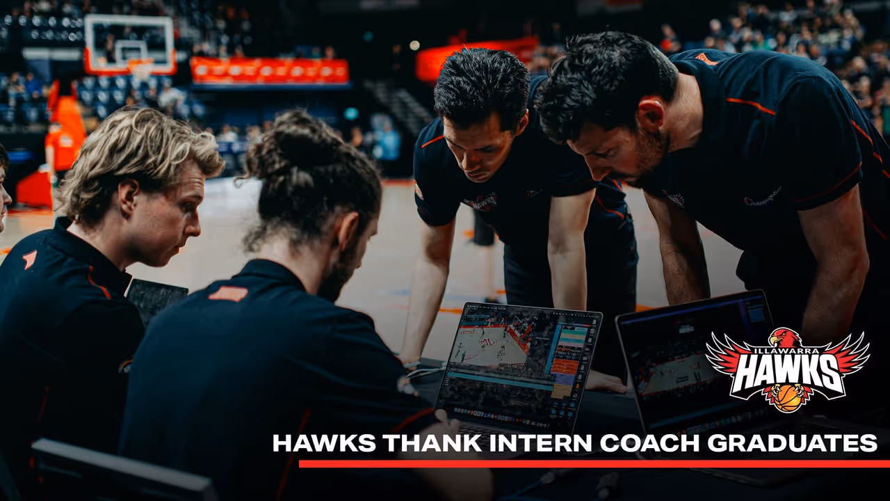 Hawks Thank Intern Coach Graduates