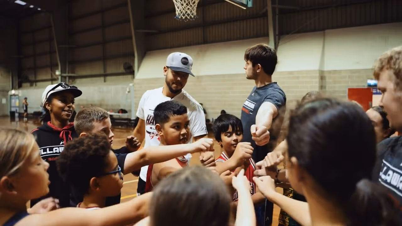Tyler Visits IBA Hawks Development Program