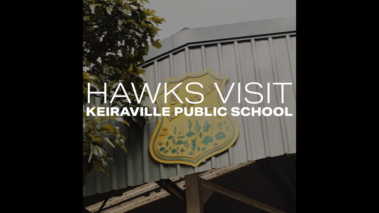 Hawks Visit Keiraville Public School