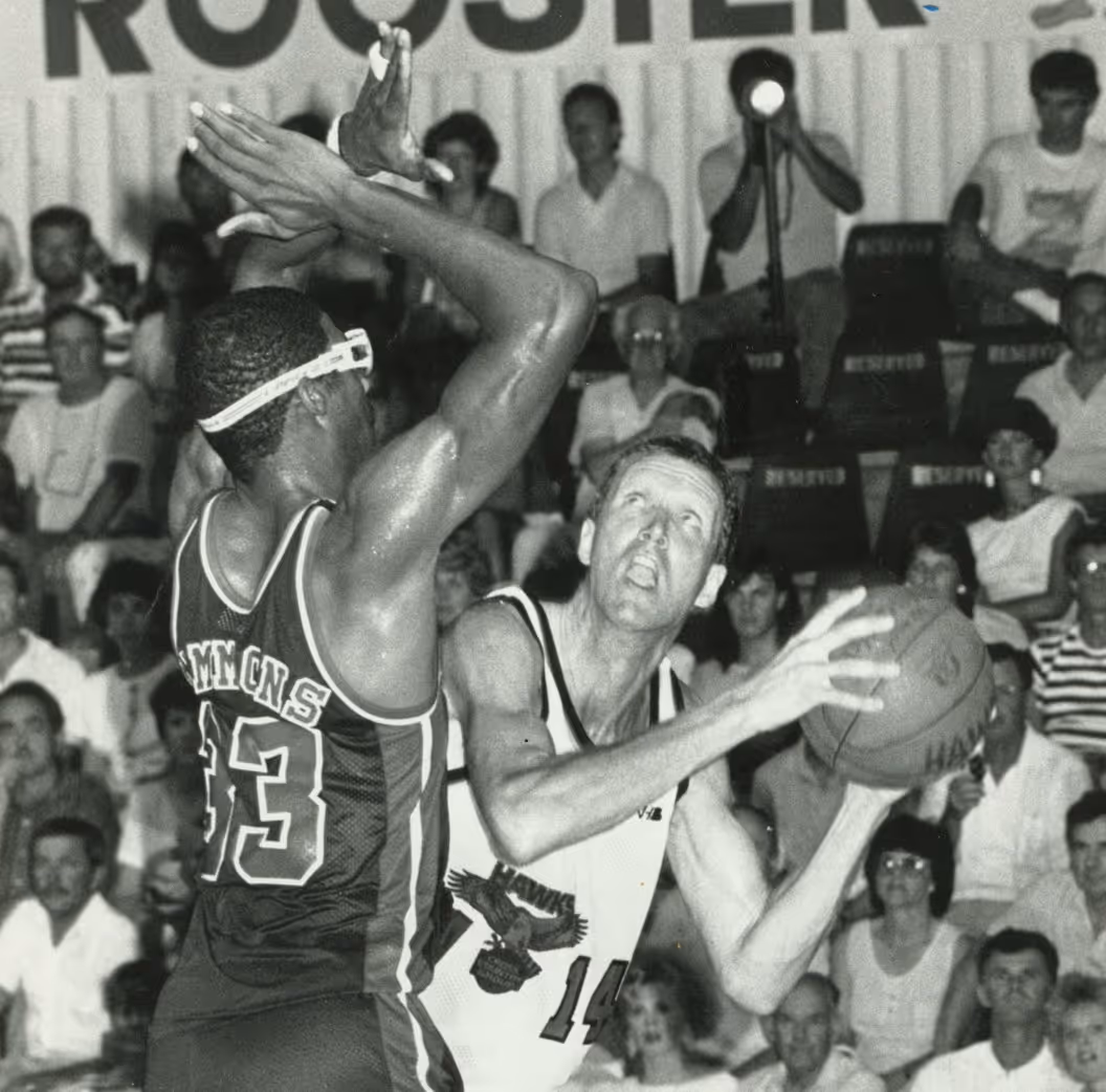 Faces in the crowd: Hawks Chuck Harmison