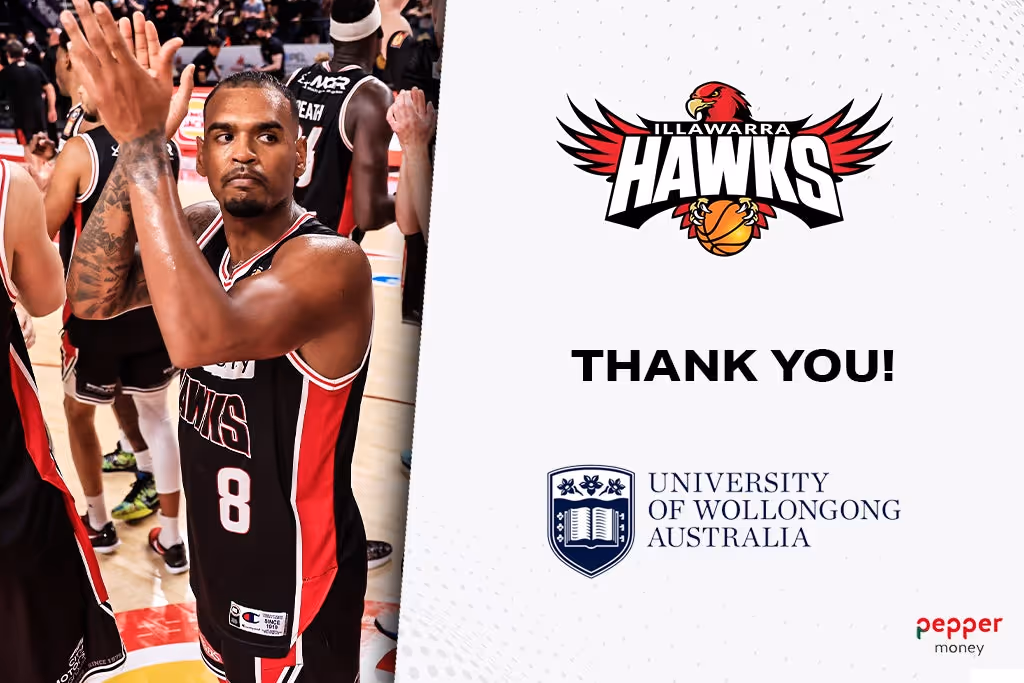 Hawks thank UOW for their generosity