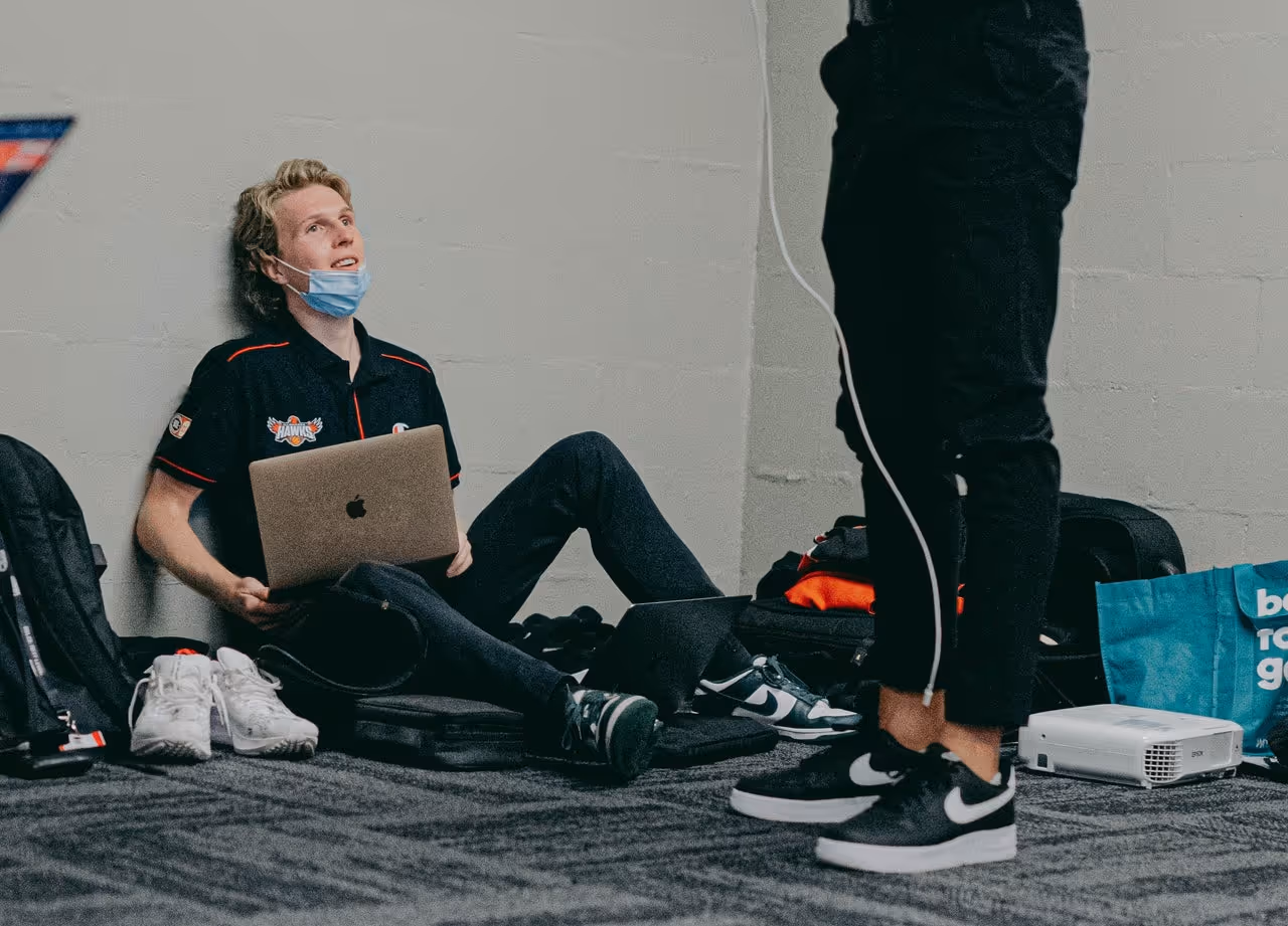 Faces in the crowd: Hawks intern coach Decclan McLean