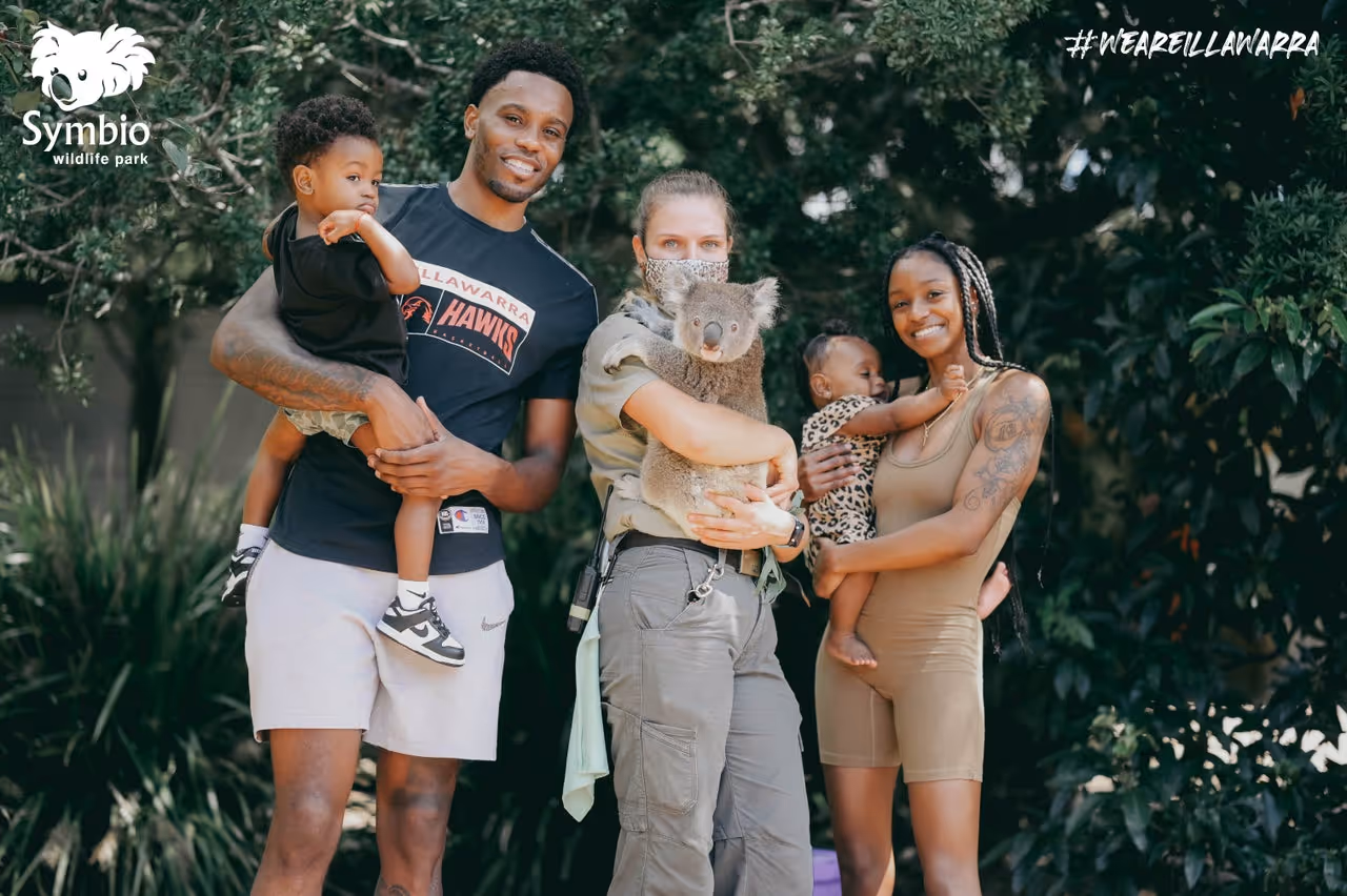 Antonius Cleveland and his family visit Symbio Wildlife Park