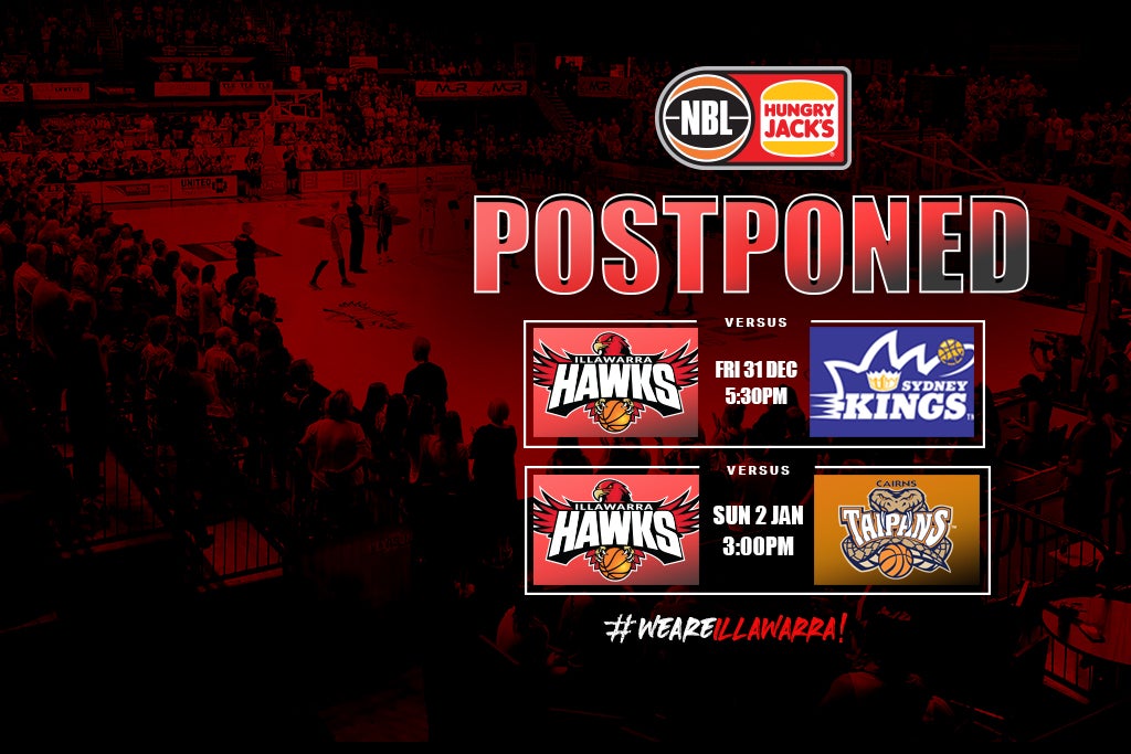 NBL postpones Hawks' next two fixtures due to COVID