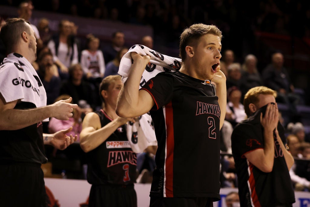 Hawks prevail over desperate Breakers to make it three in a row