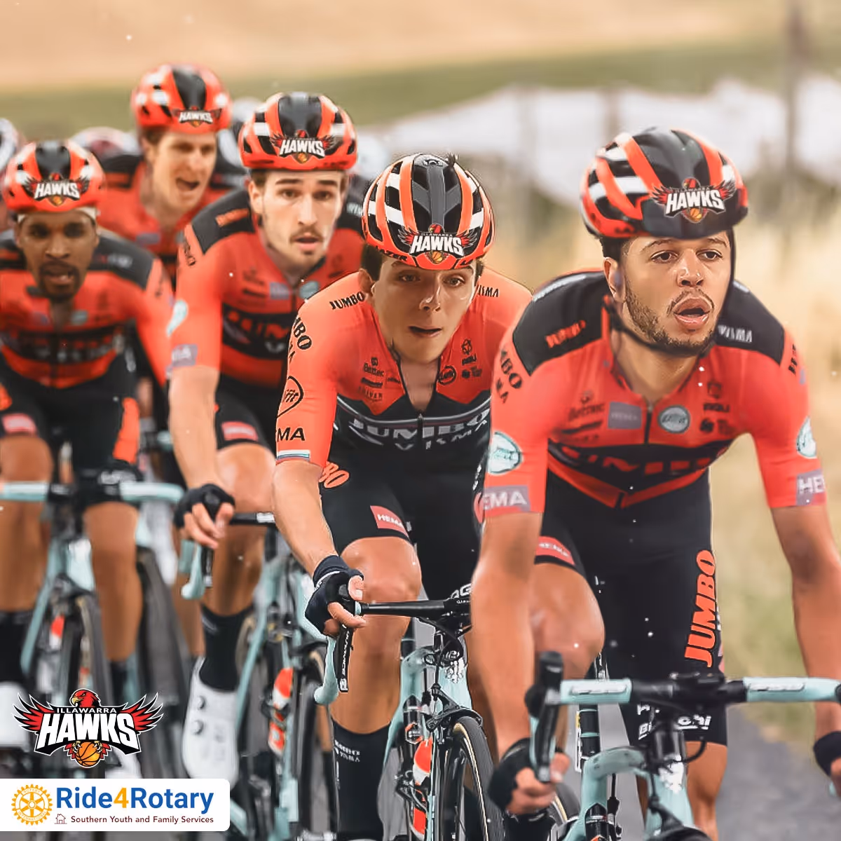 Hawks set to Ride4Rotary in support of disadvantaged youth