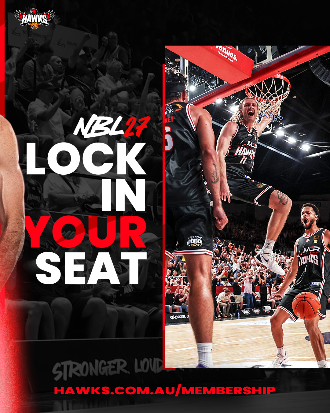 Lock in your seat banner
