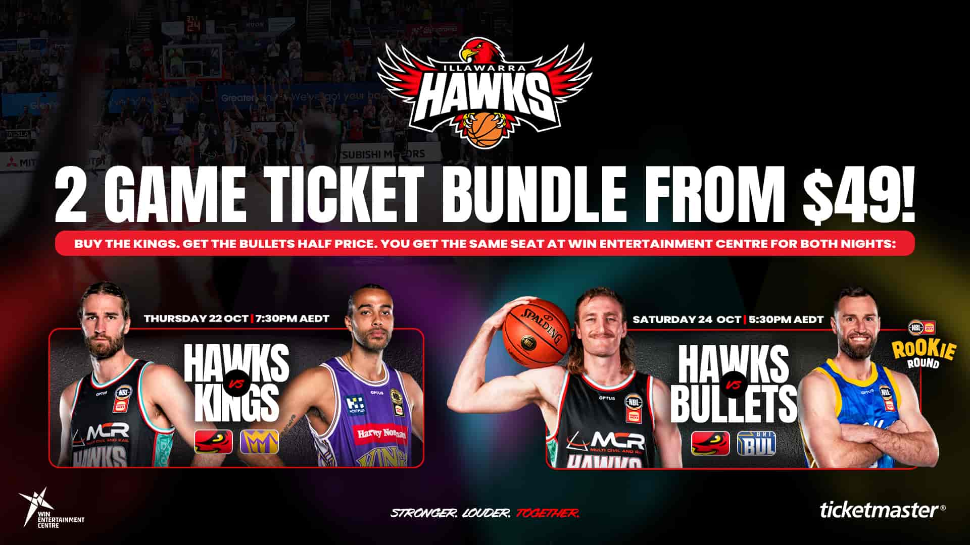 Hawks 2-Game ticket Bundle. Two games for as little as $24.50 a game!