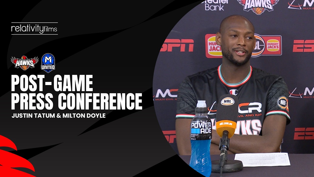 Press Conference: Hawks @ Melbourne United| RD5 NBL27 - Presented by Relativity Films