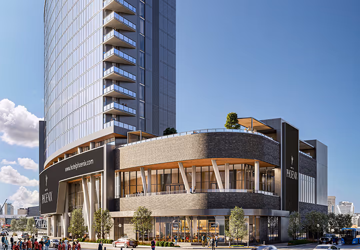 Rendering Hotel Phoenix at Centennial Yards in Atlanta, GA