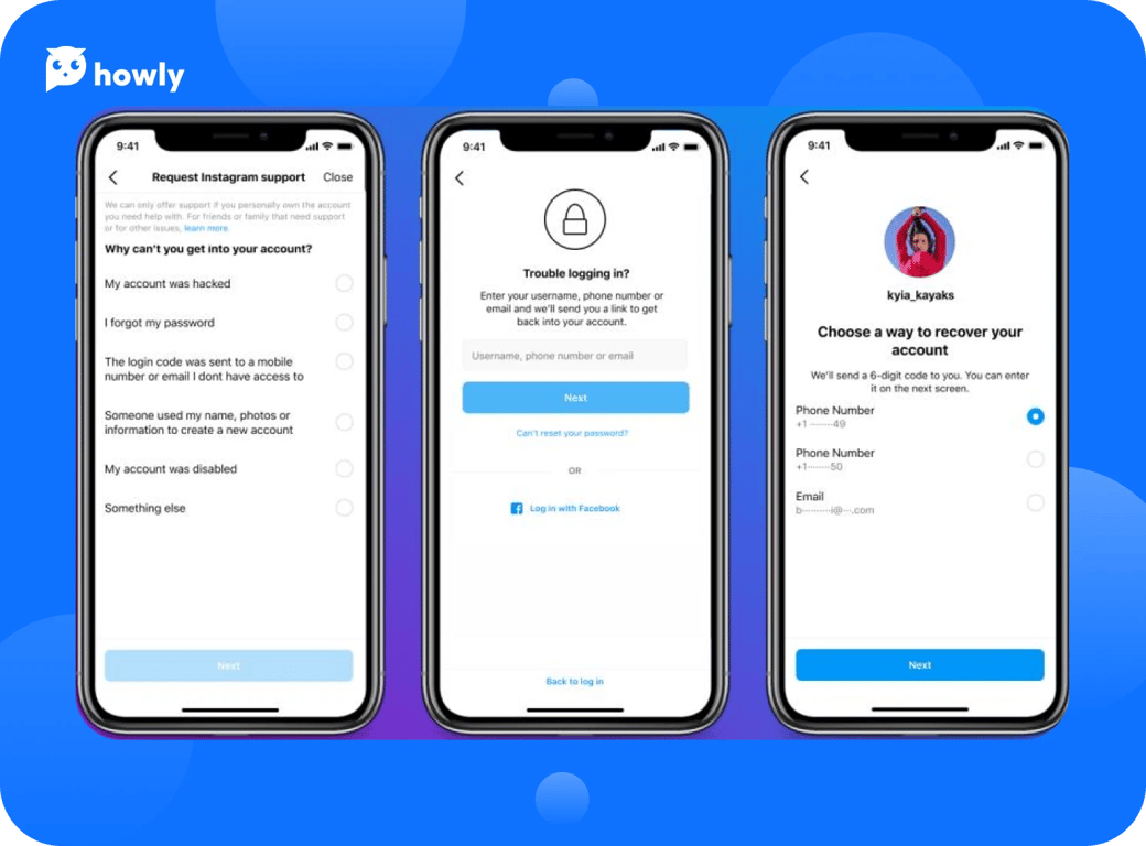  The image illustrates the login support process users may experience before getting Verified on Instagram or regaining secure access, showing why many creators ask should I verify my Instagram account and how it ties into the benefits of blue check on Instagram.