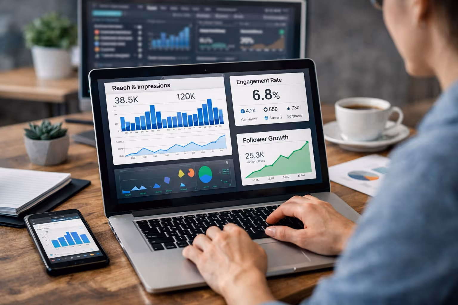 Social media reporting dashboard