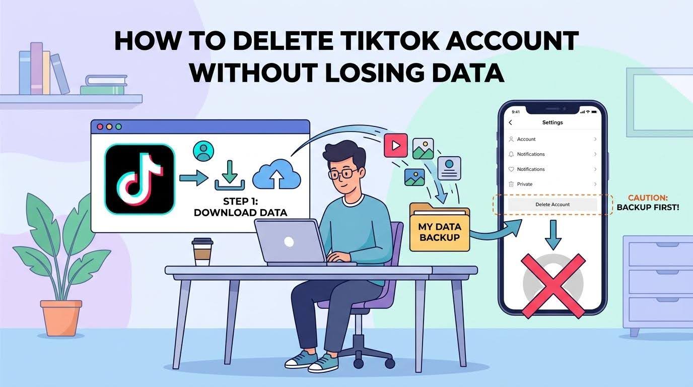 How to Delete TikTok Account Without Losing Data