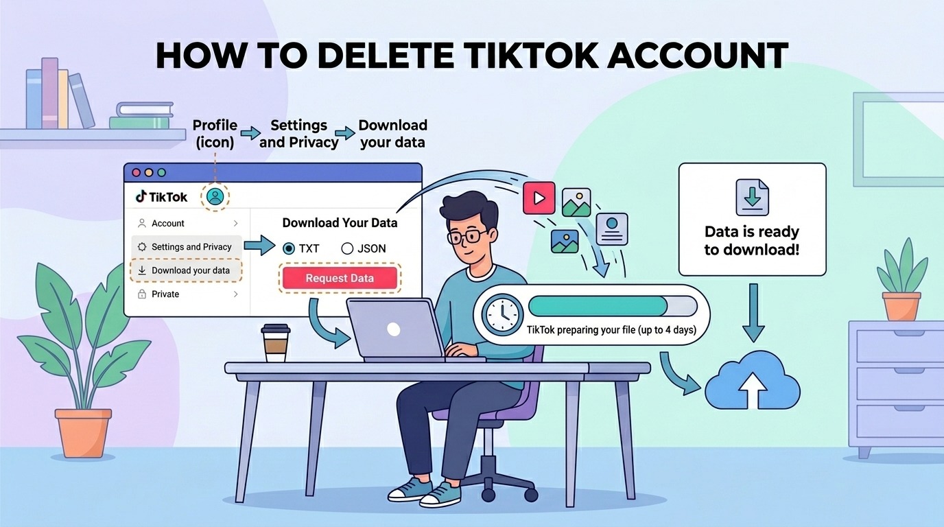 How do I delete my TikTok account