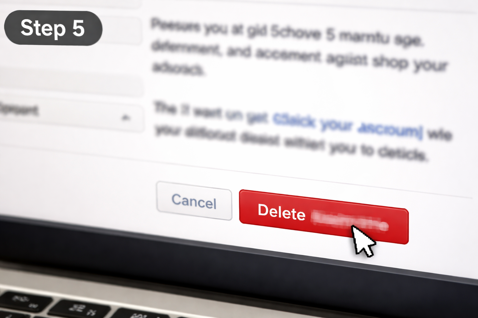 Instagram account deleting steps final confirmation