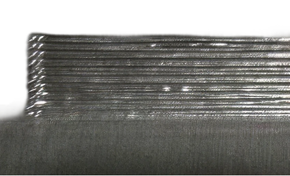 Close-up view of a Ti64 thin-wall sample