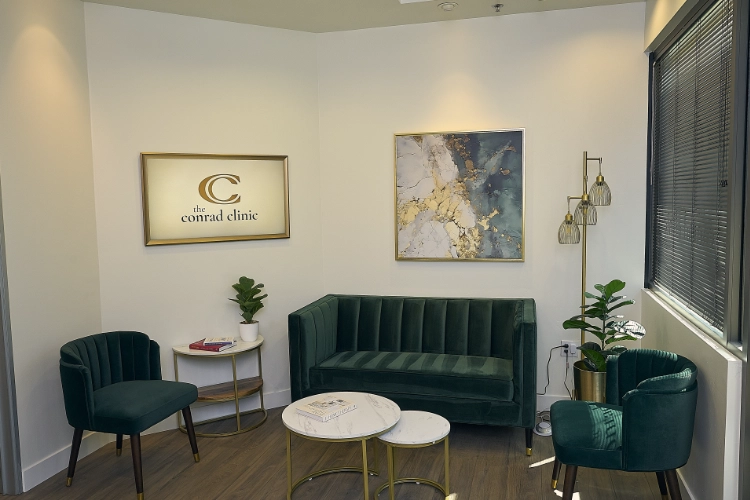 Interior view of the lobby at The Conrad Clinic