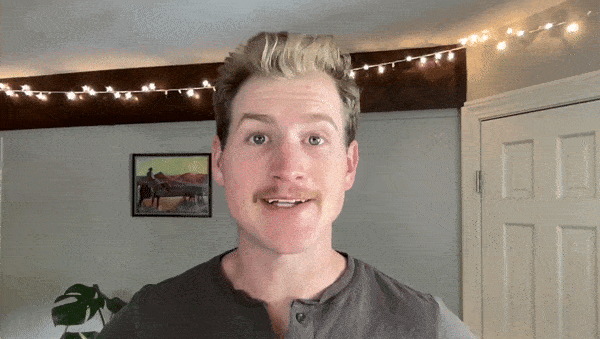A gif showing our Web Solutions team member talking