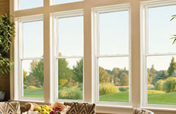 Looking at a beautiful vista through new windows.