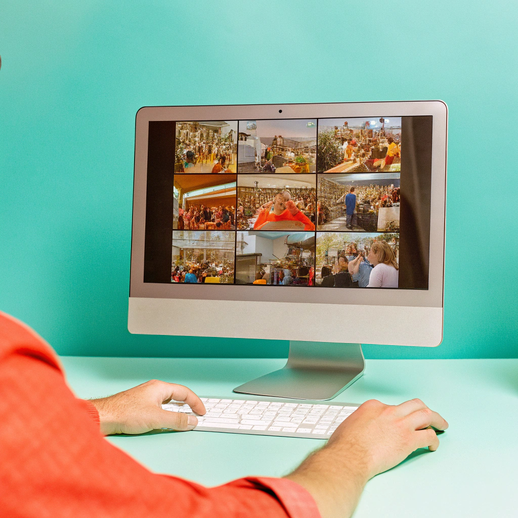 image of a logo design process