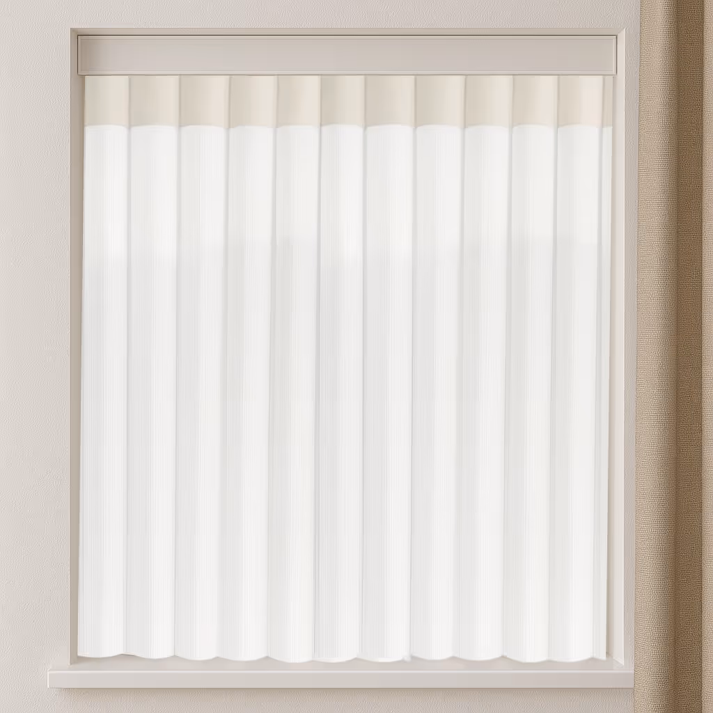 allusion blinds in front of window. 