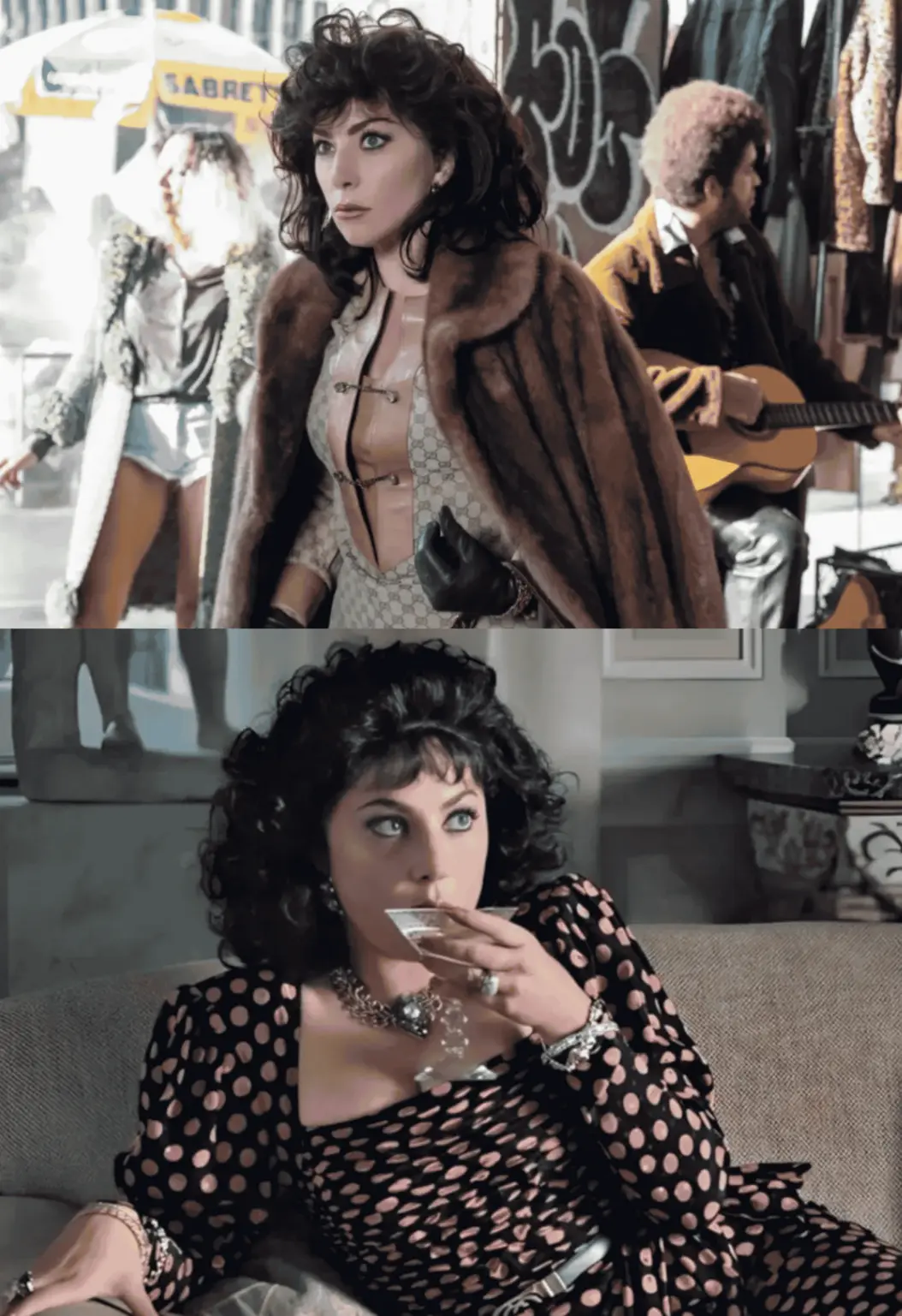 Some screens in House of Gucci