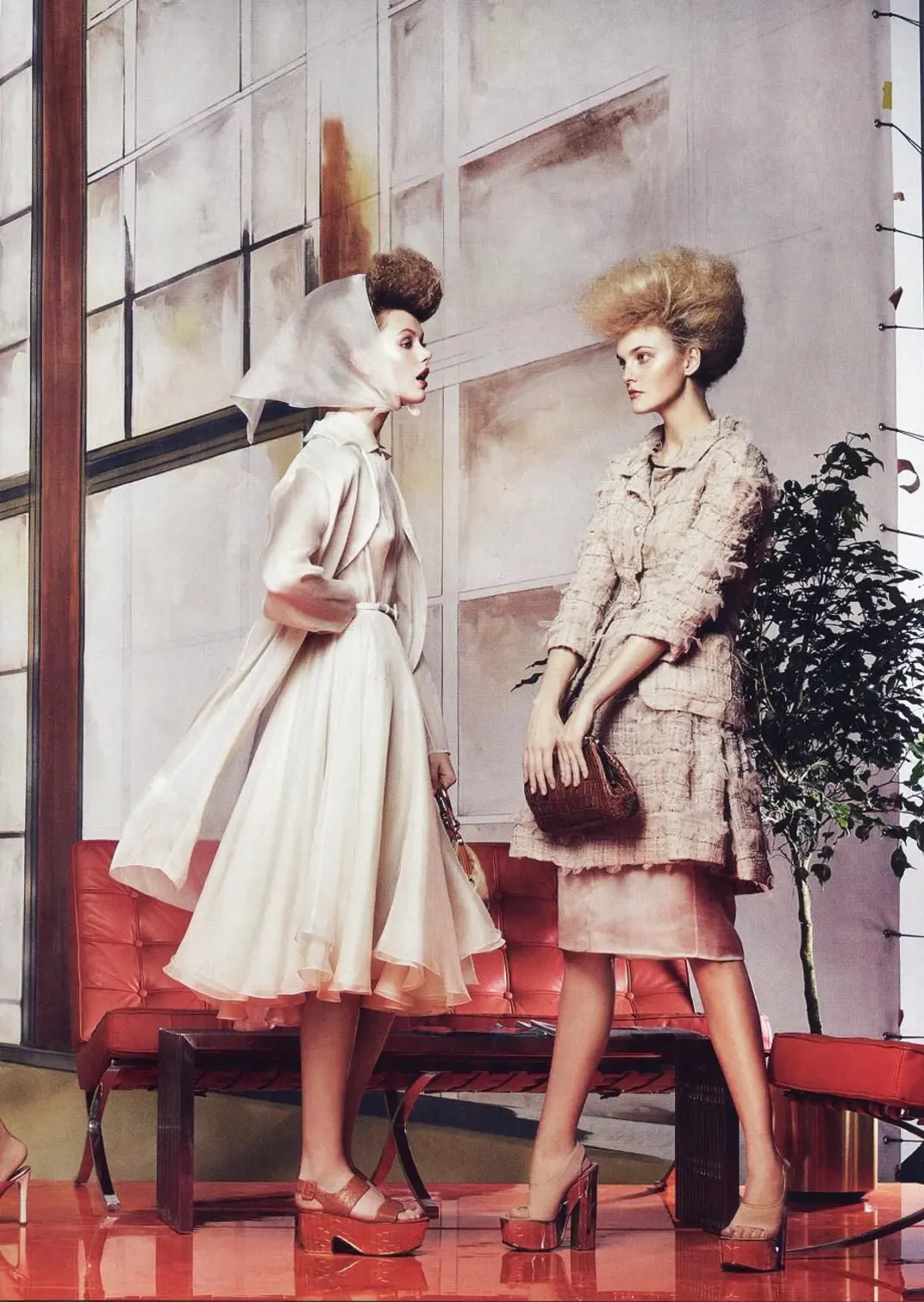 Frida Gustavsson & Caroline Trentini for Vogue US March 2012