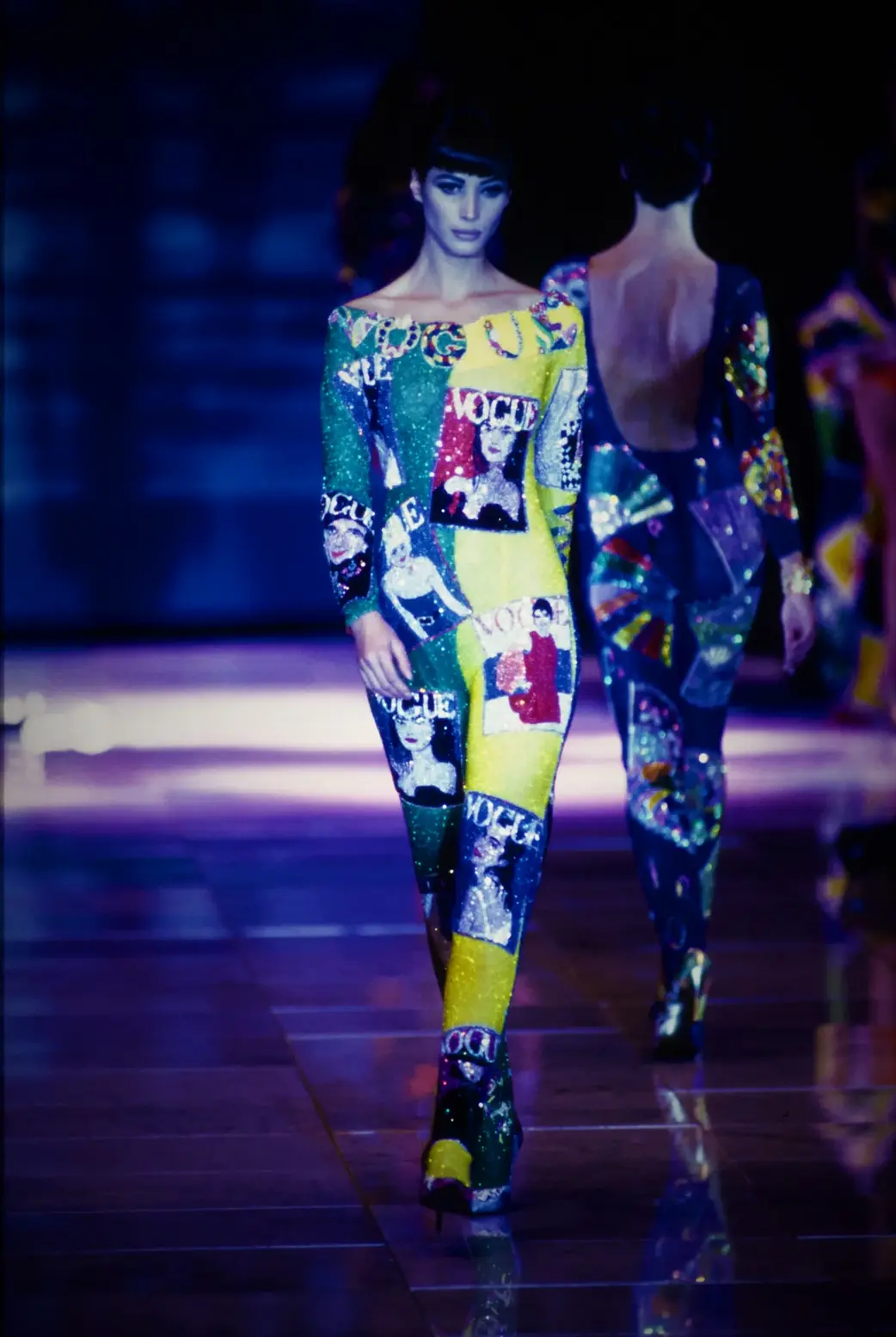 Christy Turlington at Gianni Versace Spring/Summer 1991 Show