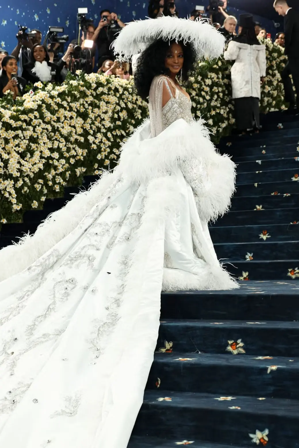 Diana Ross attends the 2025 Met Gala Celebrating "Superfine: Tailoring Black Style" at Metropolitan Museum of Art