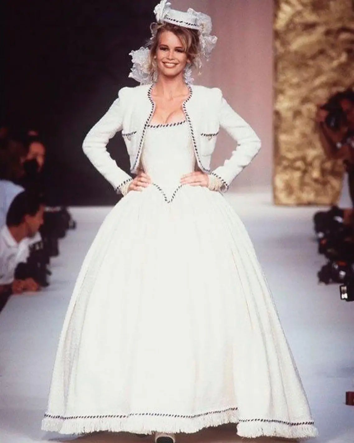 Claudia Schiffer in Haute Couture 1992 Spring Summer