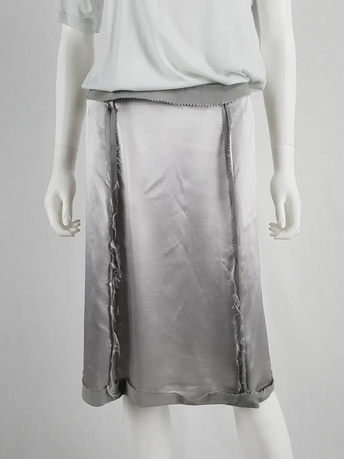Maison Martin Margiela light blue inside-out skirt (Spring 2006)